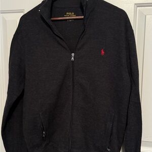 Polo by Ralph Lauren Black Full-Zip Sweater